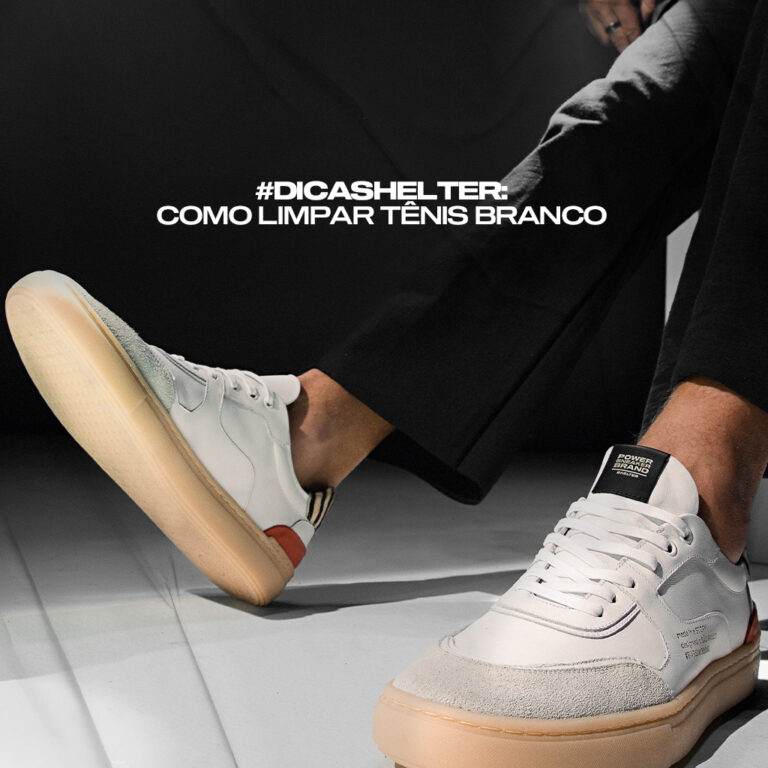 #DicaShelter: como limpar tênis branco