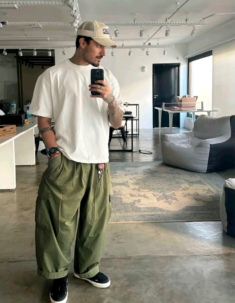 Como combinar calça cargo com sneakers masculinos 3 calça cargo